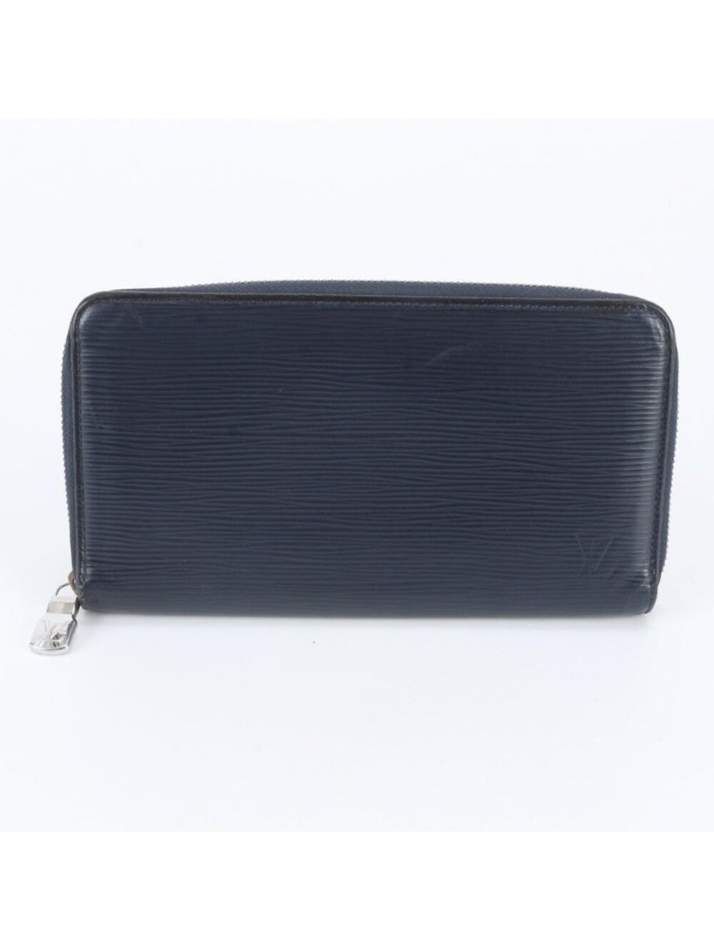 Louis Vuitton Epi Zippy Organizer NM Blue Marine Wallet Zip Around